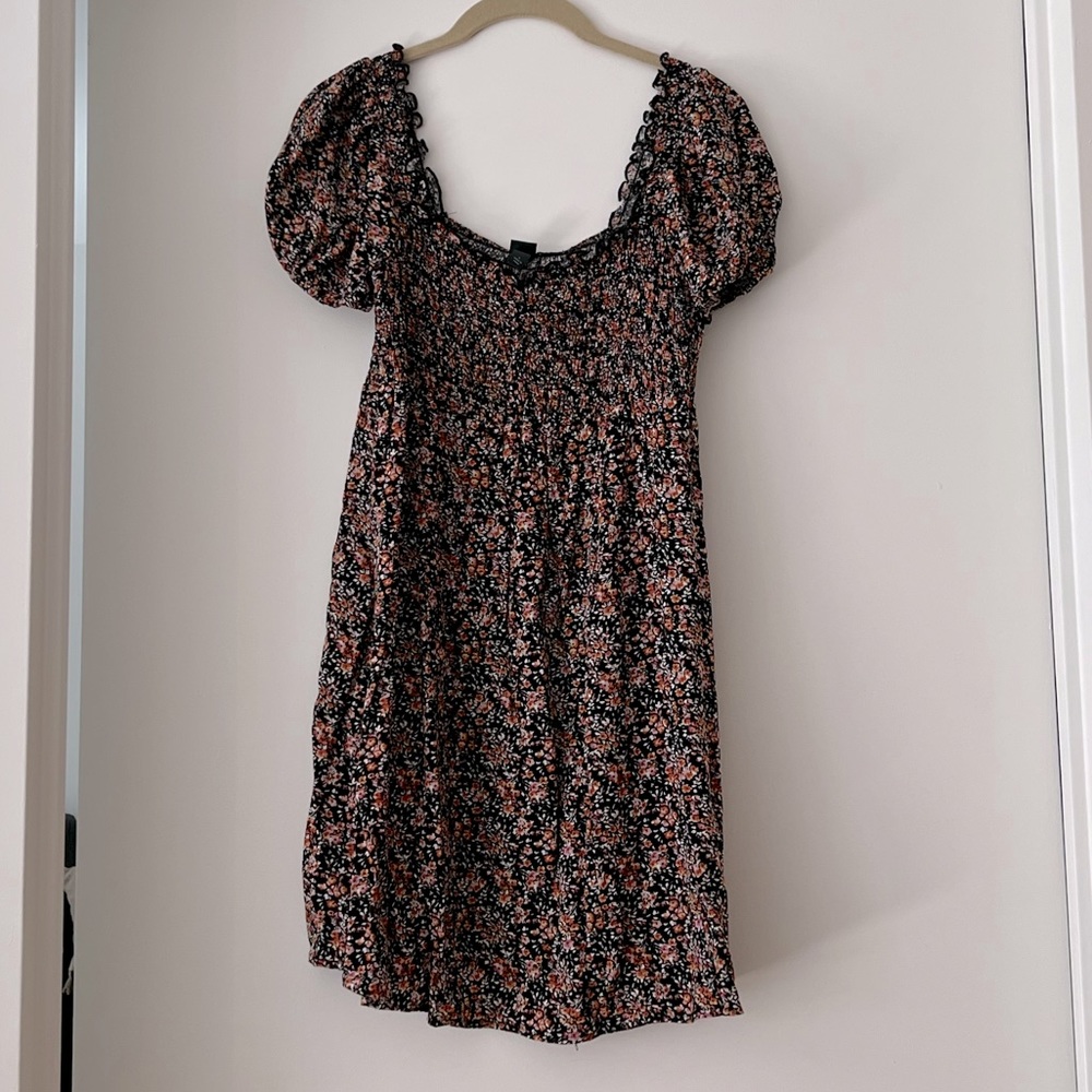 Target Wild Fable floral shirred dress size small
